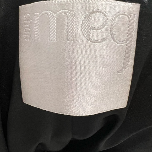 Black Velvet Low Back Drape Dress - Picture 4 of 4